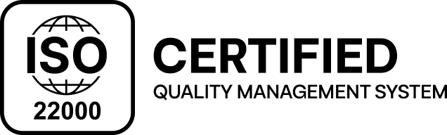 ISO 22000 certified quality management system